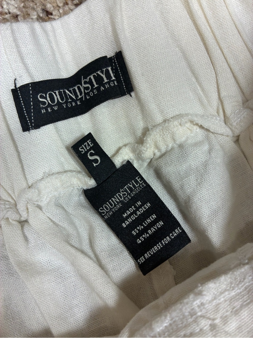 Soundstyle Fifth Avenue Linen Blend High Waisted Wide Leg Pants - Picture 3 of 12